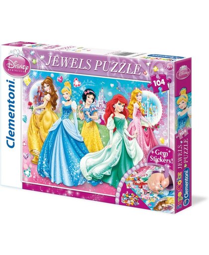 Puzzel 104 stukjes Jewels Disney Princess