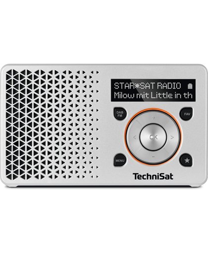 TechniSat DigitRadio 1 Draagbaar Digitaal Oranje, Zilver radio