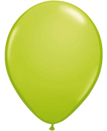 Licht groene ballonnen 100 stuks