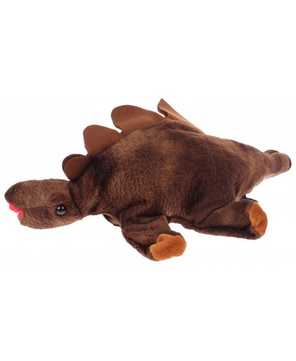 Toi Toys handpop stegosaurus 30 cm bruin