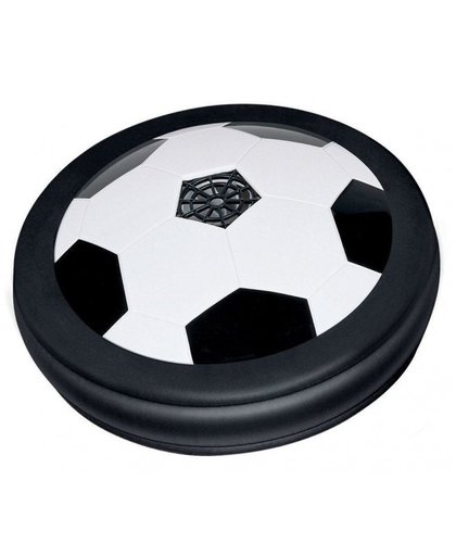 Toyrific Airvoetbal disk zwart/wit 18 x 6 cm