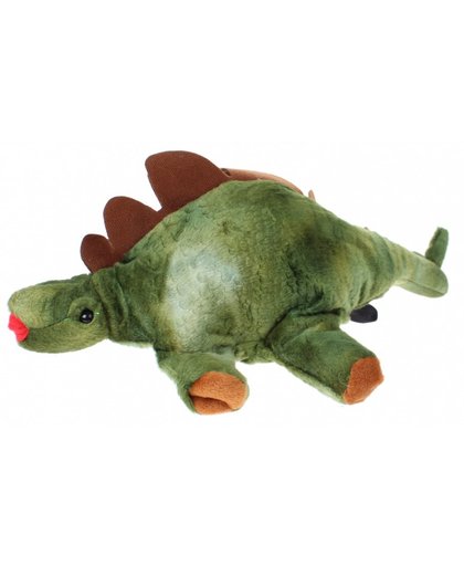 Toi Toys handpop stegosaurus 30 cm groen