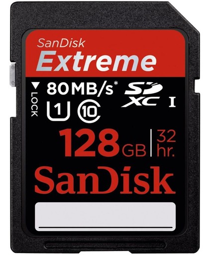 Sandisk Extreme PLUS SD kaart 128 GB