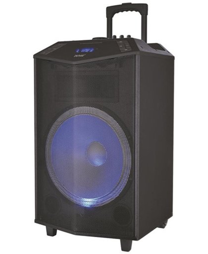 Denver TSP-504, 15" bluetooth trolley speaker met discolicht