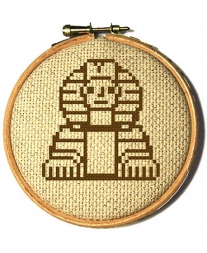 Ornament Borduurpakket Egypte - inclusief borduurring, DMC garen, borduurnaald, borduurstramien en vilt om af te werken