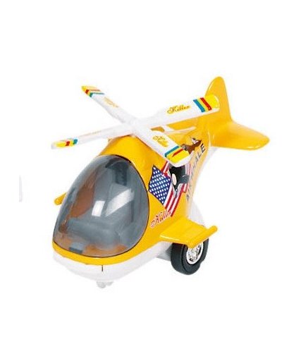 Goki Metalen Helikopter 10 cm Oranje