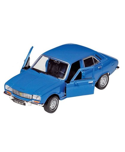 Welly Metalen Peugeot 504: 12 cm Blauw