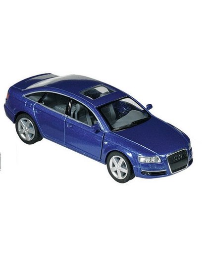 Goki Metalen Audi A6: 12,5 cm Blauw