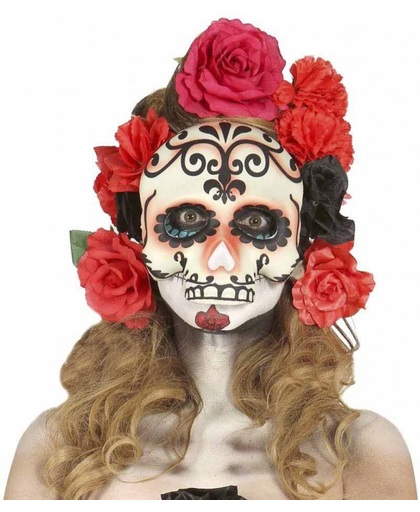 Mexicaans Masker Dia de los Muertos half