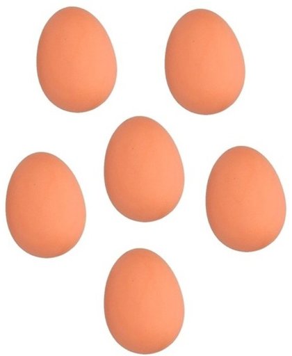 4x Namaak eieren stuiterend bruin
