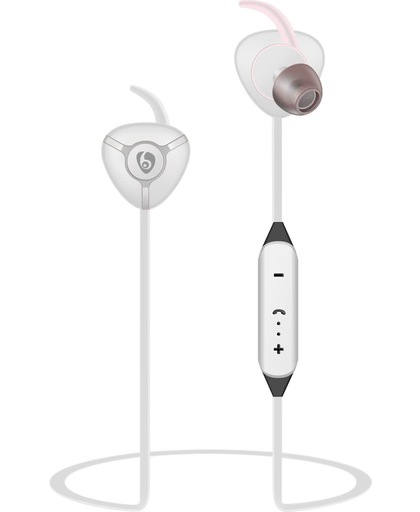 ETTE S2 Sport WIT - Draadloze Bluetooth 4.2 Oortjes / Wireless Headset / Earphones met microfoon - Werkt met elk bluetooth apparaat!