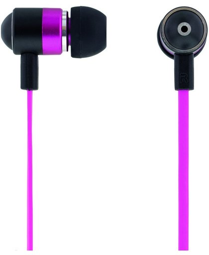 STREETZ HL-273 in-ear Oordoppen met microfoon, antwoordknop, sleutel vrij, 1,2 m kabel, roze