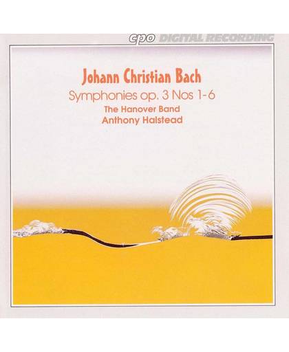 J.C. Bach: Symphonies Op 3 Nos 1-6 / Halstead, Hanover Band