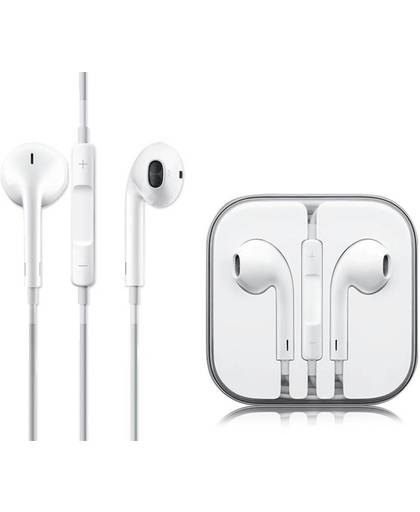 Oordopjes wit - oordopjes MP3-speler - oortjes geschikt voor Apple (3.5mm Jack) - oortjes