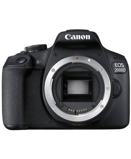 Canon EOS 2000D BK BODY EU26 SLR camerabody 24.1MP CMOS 6000 x 4000Pixels Zwart