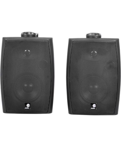 E-Audio 120 Watt Actieve Luidspreker set Zwart met Bluetooth 4.0