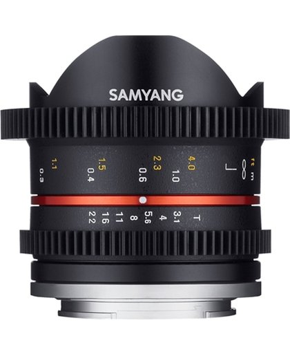 Samyang 8mm T3.1 Cine Umc Fisheye II - Prime lens - geschikt voor Sony Systeemcamera