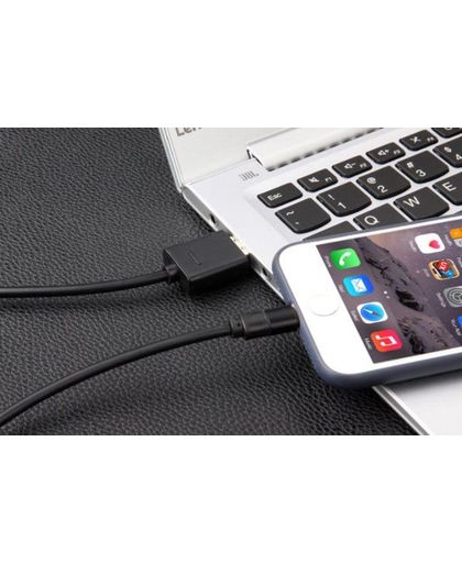 USB kabel met verborgen spy microfoon Voice Recorder - iPhone 6 7 8 Spionage oplader