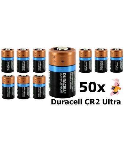 50 Stuks Duracell CR2 Ultra Lithium batterij