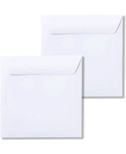 500 witte vierkante enveloppen