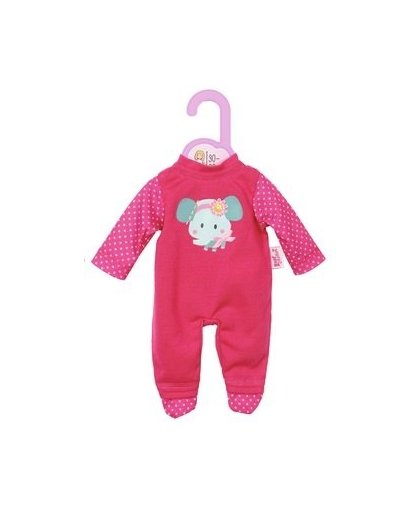 Zapf Creation Dolly Moda pyjama romper Olifant roze 28 cm