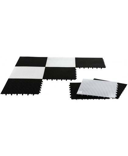 Rolly Toys schaak en damveld 36 cm zwart/wit 64 delig