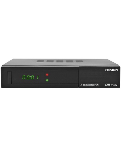 Edision OS MINI DVB-S2 + DVB-S2 Kabel, Satelliet Volledige HD Zwart TV set-top box