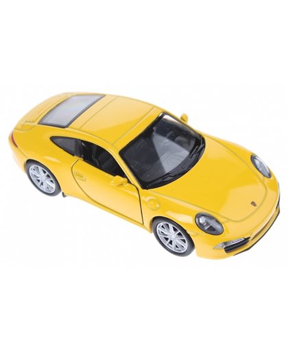 Welly schaalmodel Porsche 911 Carrera S geel