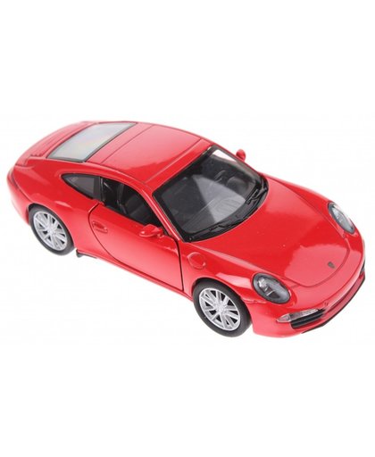 Welly schaalmodel Porsche 911 Carrera S rood