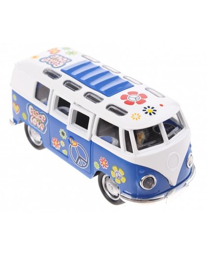 Toi Toys FlowerPower Die cast bus blauw
