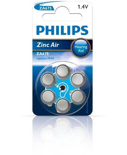 Philips Minicells Batterij ZA675B6A/10 niet-oplaadbare batterij