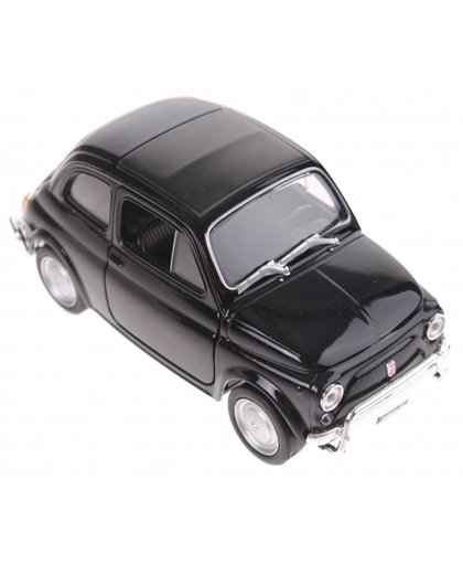 Welly schaalmodel Fiat 500 classic zwart