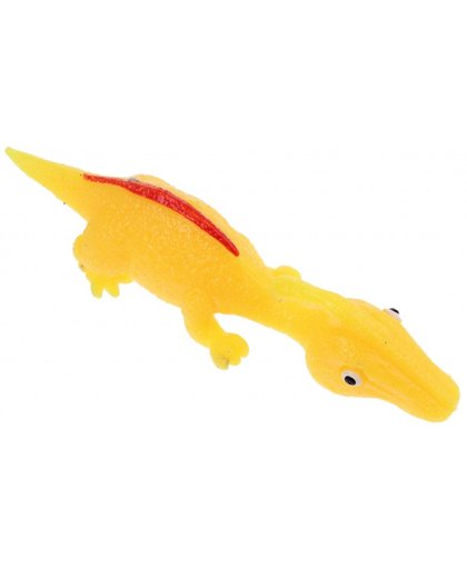 Johntoy slingshot dinosaurus geel 11 cm