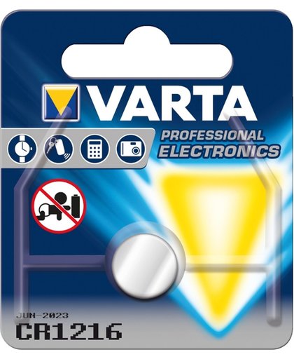 Varta CR 1216 Primary Lithium Button Lithium 3V niet-oplaadbare batterij