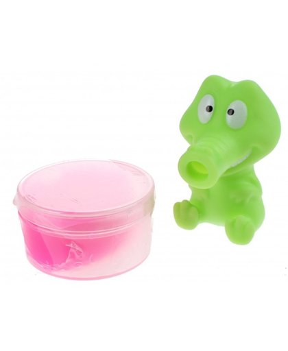 Toi Toys Slime Animal olifant 5 cm groen/roze