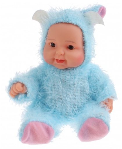 Toi Toys Babypop Cute Baby met pyjama 20 cm blauw