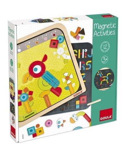 Goula Magnetic Activities magneetbord 29 x 29 cm 128 delig