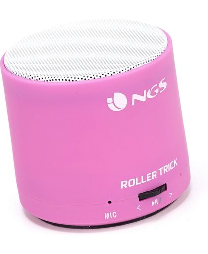 NGS Pink Roller Trick 3 W Mono portable speaker Grijs, Roze