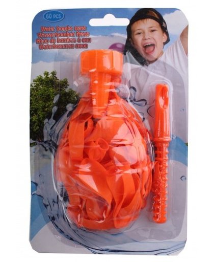 Eddy Toys waterballonnen oranje 60 stuks