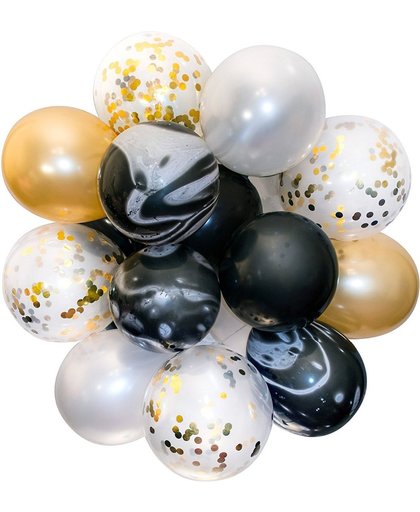 20 Confetti Ballonnen goud | Ideaal voor verjaardag, bruiloft of partijen