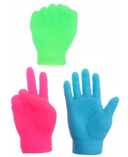 Toi Toys vingerpoppen kleine handen roze 6.5 cm