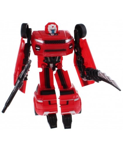 Toi Toys Roboforces transformation robot rood 18 cm