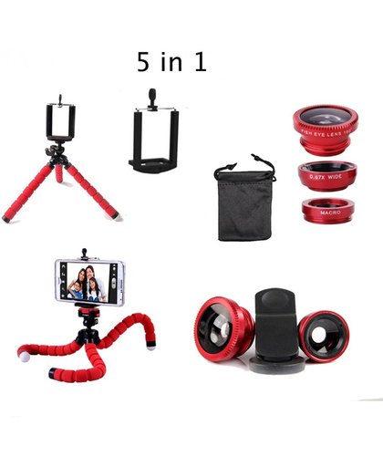 5 in 1 Clip on Camera | iPhone Tripod | iPhone lens | iPhone accessoire