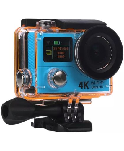 Ultra HD 4K Action Cam | Nieuwste model Sport Actie Camera | DUAL Screen | wifi | afstandsbediening | 170 graden lens | Waterdichte behuizing tot 30 meter | incl. vele accessoires