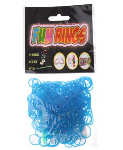 Amigo Fun Rings armband vlechten blauw 325 delig