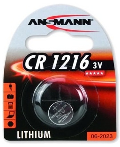 Ansmann 3V Lithium CR1216 Lithium 3V niet-oplaadbare batterij