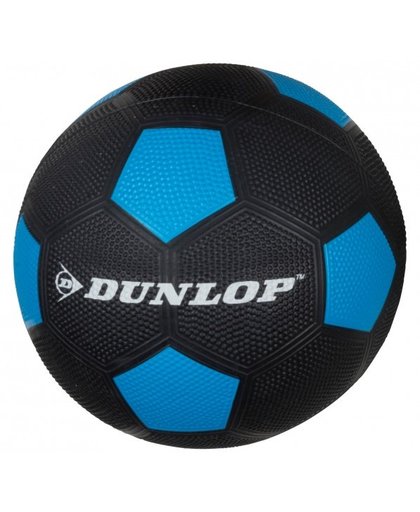 Dunlop Voetbal maat 5 zwart/blauw