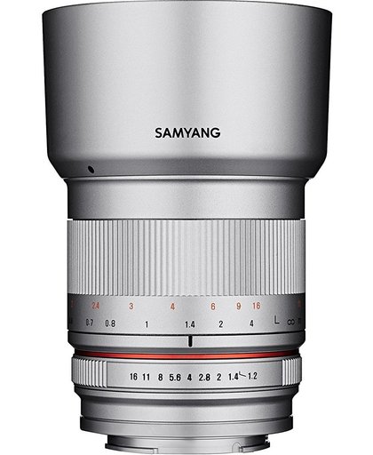 Samyang 50mm F1.2 AS UMC CS - Prime lens - geschikt voor Sony Systeemcamera - zilver