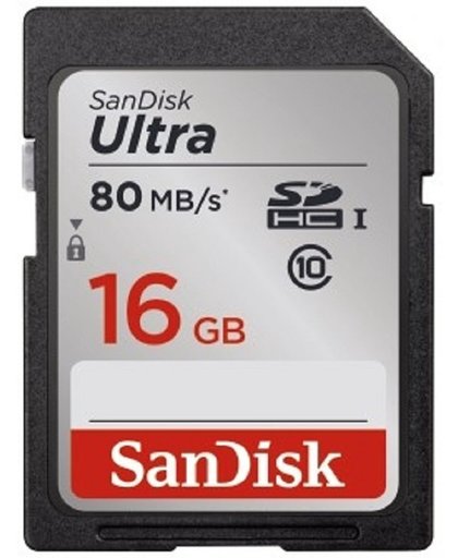 SanDisk SDHC Ultra 16.0GB 80MB/s CL10