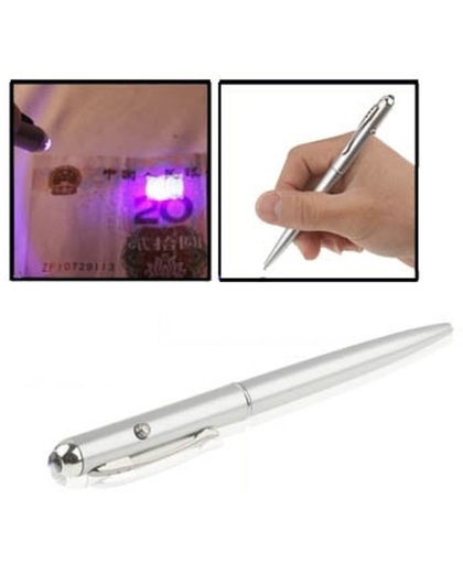 Magic Trick - Invisible Ink UV licht Pen(zilver)